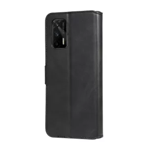 Knížkové kožené pouzdro pro Realme GT 5G černé (Black) – flip obal CLASSIC z PU kůže s magnetickým zavíráním, stojánkem a kapsami na karty TT-TopTechnology