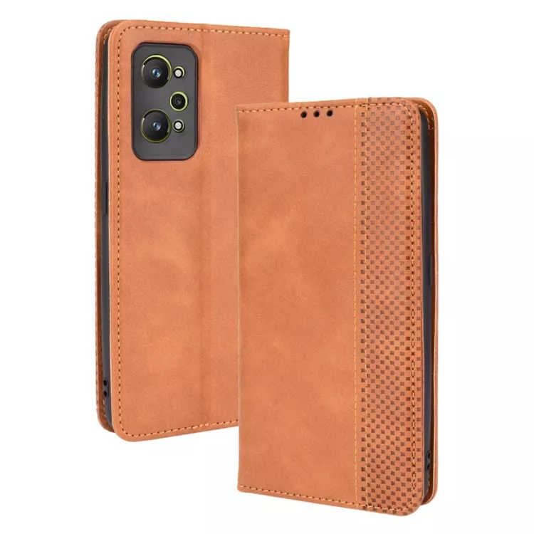 Kožené pouzdro pro Realme GT Neo 2 5G hnědé