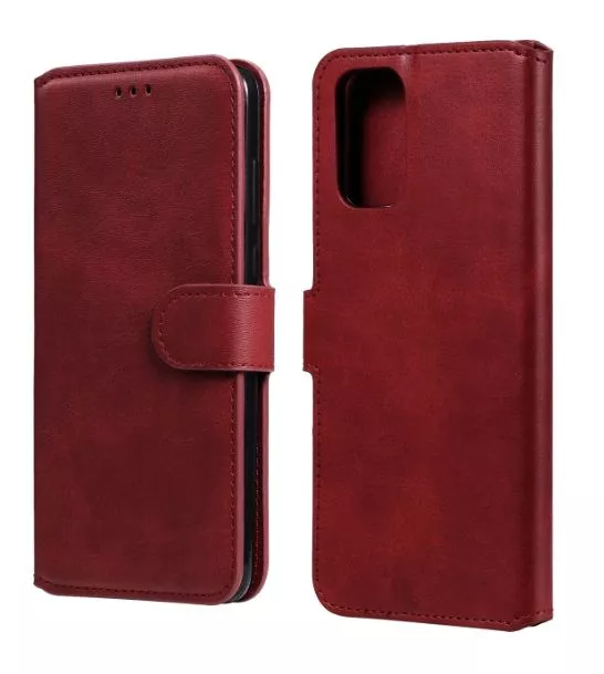  Kožené pouzdro knížka Xiaomi Redmi Note 10s červené