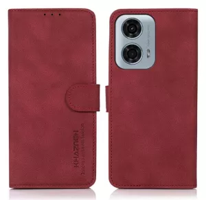 Kožené pouzdro Motorola Moto G24 Power červené