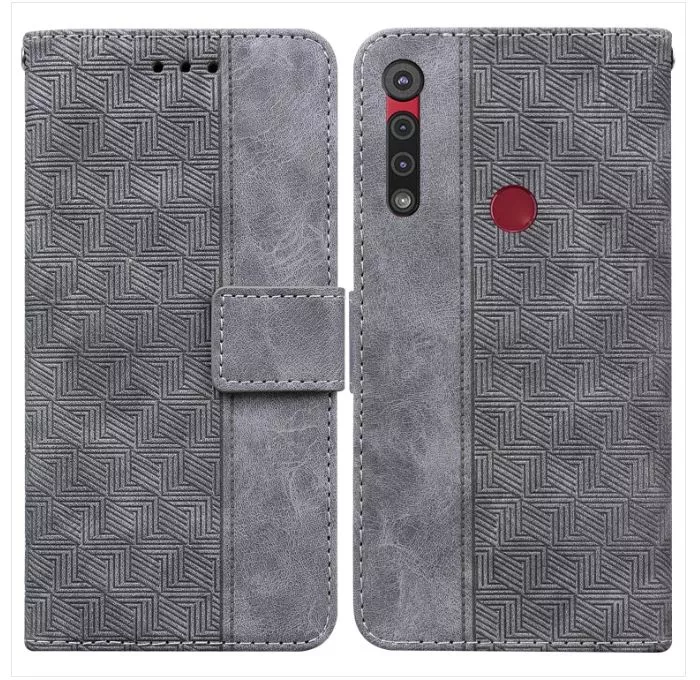 Kožené pouzdro Motorola One Macro / Moto G8 Play šedé