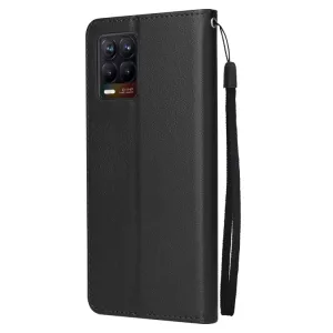 Kožené pouzdro Realme 8, Realme 8 Pro černé, black, model knížka, řada CRAZY HORSE TT-TopTechnology