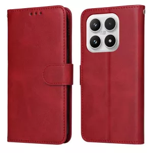 Luxusní knížkové pouzdro Xiaomi 17 červené