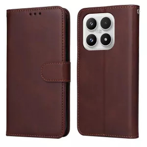 Luxusní knížkové pouzdro Xiaomi 17 hnědé