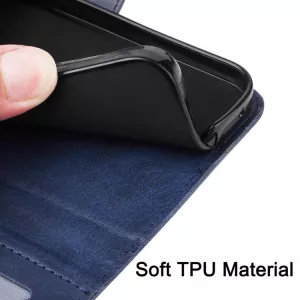 Luxusní knížkové pouzdro pro Xiaomi 17 tmavě modré (Dark Blue) | magnetické zavírání, kapsy na karty, funkce stojánku, ochranný obal z kvalitní syntetické kůže TT-TopTechnology Luxusní knížkové pouzdro pro Xiaomi 17 tmavě modré (Dark Blue) | magnetické zavírání, kapsy na karty, funkce stojánku, ochranný obal z kvalitní syntetické kůže TT-TopTechnology