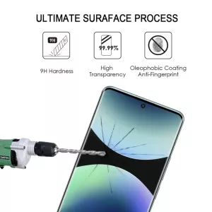 Ochranné sklo Xiaomi Redmi Note 14 Pro 4G / 5G – 9H Full Glue 3D zakřivené tvrzené sklíčko na displej, černé lemy TT-TopTechnology
