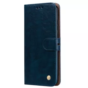 Pouzdro Huawei Y6s / Honor 8A modré – knížkové pouzdro z umělé kůže Business Style S-T-A-R