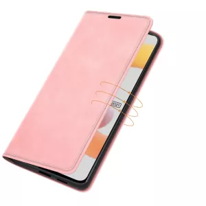 Pouzdro knížka Realme C11 2021 / C21 růžové, pink – kožené (PU) TT-TopTechnology