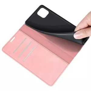 Pouzdro knížka Realme C11 2021 / C21 růžové, pink – kožené (PU) TT-TopTechnology