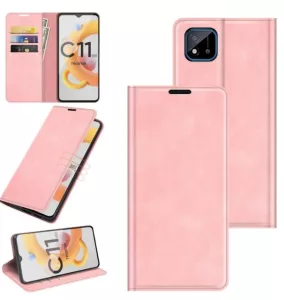  Pouzdro knížka Realme C11 2021 / C21 růžové