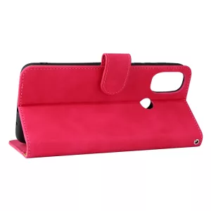 Pouzdro Motorola Moto E20 E30 E40 červené, knížkové flip pouzdro CLASSIC Magnetic ze syntetické kůže S-T-A-R