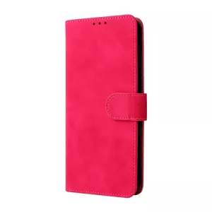 Pouzdro Motorola Moto E20 E30 E40 červené, knížkové flip pouzdro CLASSIC Magnetic ze syntetické kůže S-T-A-R