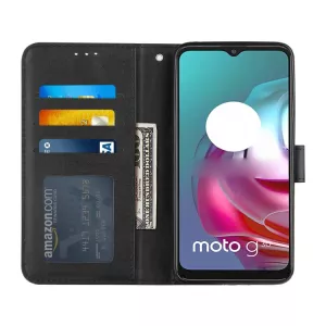 Pouzdro Nokia G10 / Nokia G20 černé – knížkové pouzdro z umělé kůže s kapsou na kartu S-T-A-R Pouzdro Nokia G10 / Nokia G20 černé – knížkové pouzdro z umělé kůže s kapsou na kartu S-T-A-R