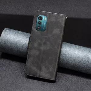 Pouzdro Nokia G11 / Nokia G21 černé – knížkové pouzdro z umělé kůže s kapsami na karty a stojánkem TT-TopTechnology