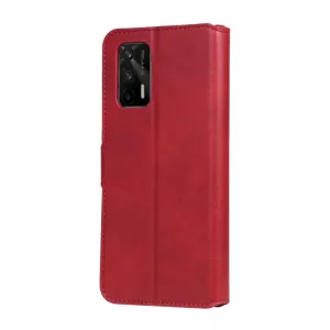 Pouzdro Realme GT 5G červené | Knížkové pouzdro ze syntetické PU kůže CLASSIC s magnetickým zavíráním, stojánkem a kapsami na karty TT-TopTechnology Pouzdro Realme GT 5G červené | Knížkové pouzdro ze syntetické PU kůže CLASSIC s magnetickým zavíráním, stojánkem a kapsami na karty TT-TopTechnology
