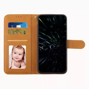 Pouzdro Xiaomi Redmi Note 12S knížkové světle hnědé EMBOSSED – PU kůže TT-TopTechnology Pouzdro Xiaomi Redmi Note 12S knížkové světle hnědé EMBOSSED – PU kůže TT-TopTechnology