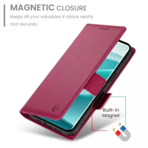 Pouzdro Xiaomi Redmi Note 15 Pro 5G knížkové červené – PU kůže TT-TopTechnology