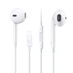 Sluchátka pro iPhone Lightning 8pin s Bluetooth – bílá