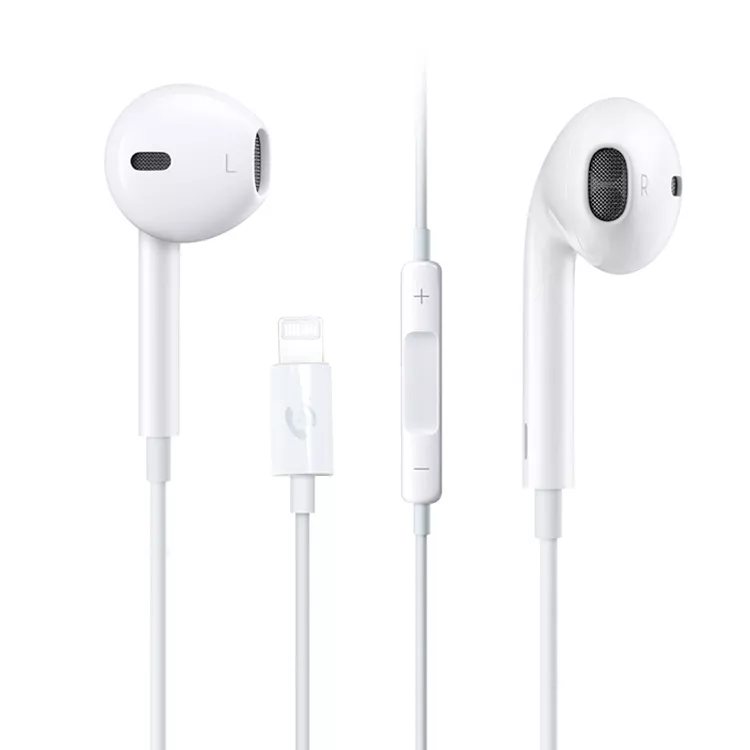 Sluchátka pro iPhone Lightning 8pin s Bluetooth – bílá