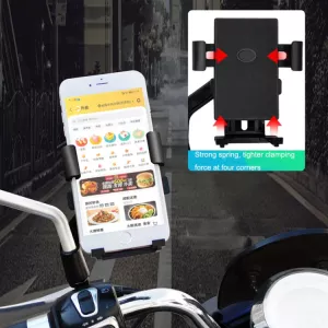 Univerzální držák mobilního telefonu na kolo, motocykl, elektrokolo a koloběžku – otočný držák na řídítka 360° pro mobilní telefony 4,7–7,2" TopTechnology Univerzální držák mobilního telefonu na kolo, motocykl, elektrokolo a koloběžku – otočný držák na řídítka 360° pro mobilní telefony 4,7–7,2" TopTechnology