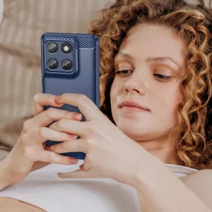 Ochranný kryt modrý pro Motorola Edge 60 Pro 5G + tvrzené sklo – odolné TPU pouzdro se zesílenými rohy a ochranným sklíčkem displeje WANLONFENG Ochranný kryt modrý pro Motorola Edge 60 Pro 5G + tvrzené sklo – odolné TPU pouzdro se zesílenými rohy a ochranným sklíčkem displeje WANLONFENG