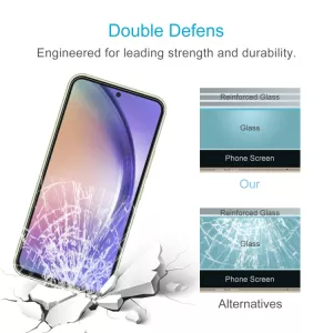 Tvrzené ochranné sklo pro Samsung Galaxy A56 5G, čiré, ultratenké 0,26 mm, tvrdost 9H, zaoblené hrany 2.5D TT-TopTechnology