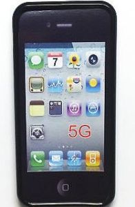 Gelové silikonové pouzdro a folie pro iPhone 5s černé