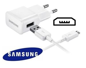 Nabíječka pro Samsung A310F Galaxy A3 2016 bílá + nabíjecí, data kabel ORIGINÁL