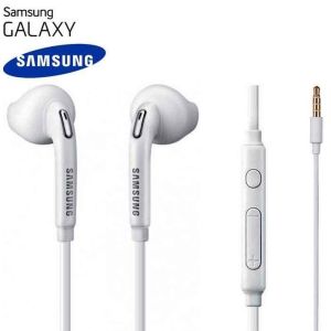 Stereo sluchátka pro Samsung A500F Galaxy A5  BASS bílá - ORIGINÁL