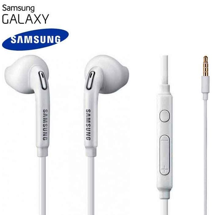 Stereo sluchátka pro Samsung A500F Galaxy A5 BASS bílá - ORIGINÁL
