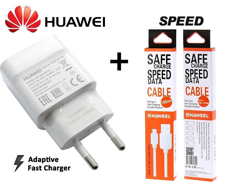 Nabíječka pro Honor 7C s rychlým dobíjením ORIGINÁL + kabel USB SPEED S-T-A-R