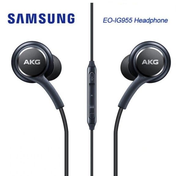 Stereo sluchátka pro Samsung G965F Galaxy S9 Plus BASS černá - ORIGINÁL