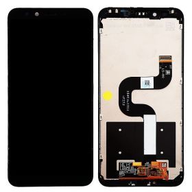 LCD displej Xiaomi Mi A2 černý + dotyková plocha + přední kryt