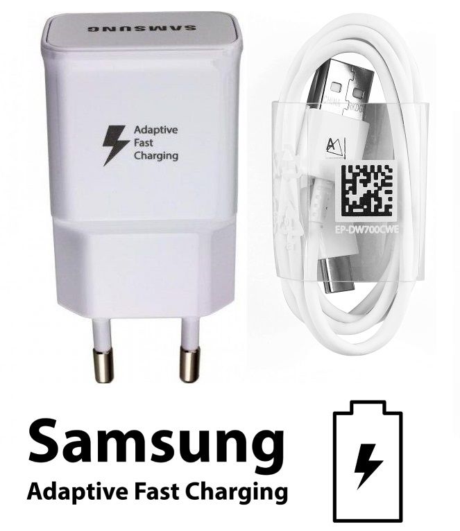 Nabíječka pro Samsung Galaxy A7 2017 A720F s rychlým dobíjením + kabel ORIGINÁL