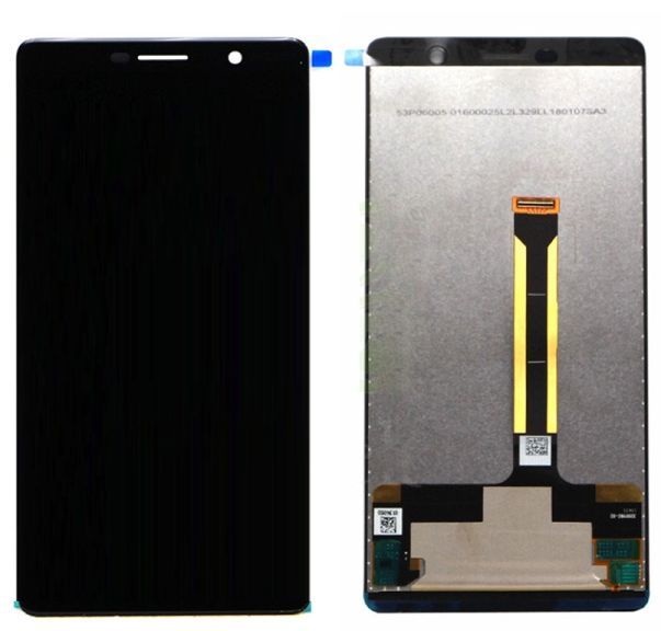 LCD displej Nokia 7 Plus černý O-E-M